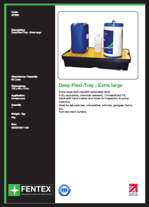 extra large spill tray with removable grid