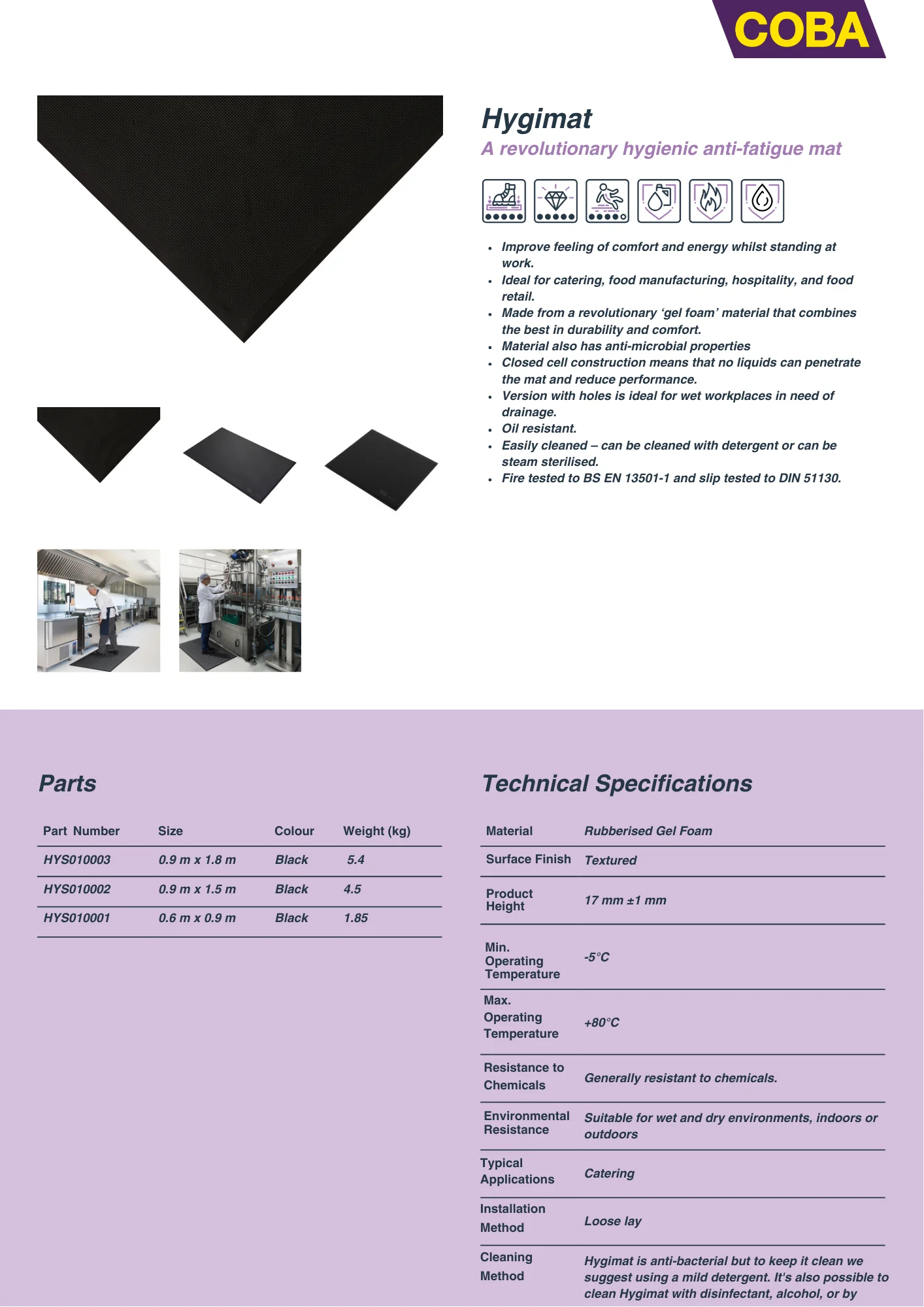 Specification Sheet