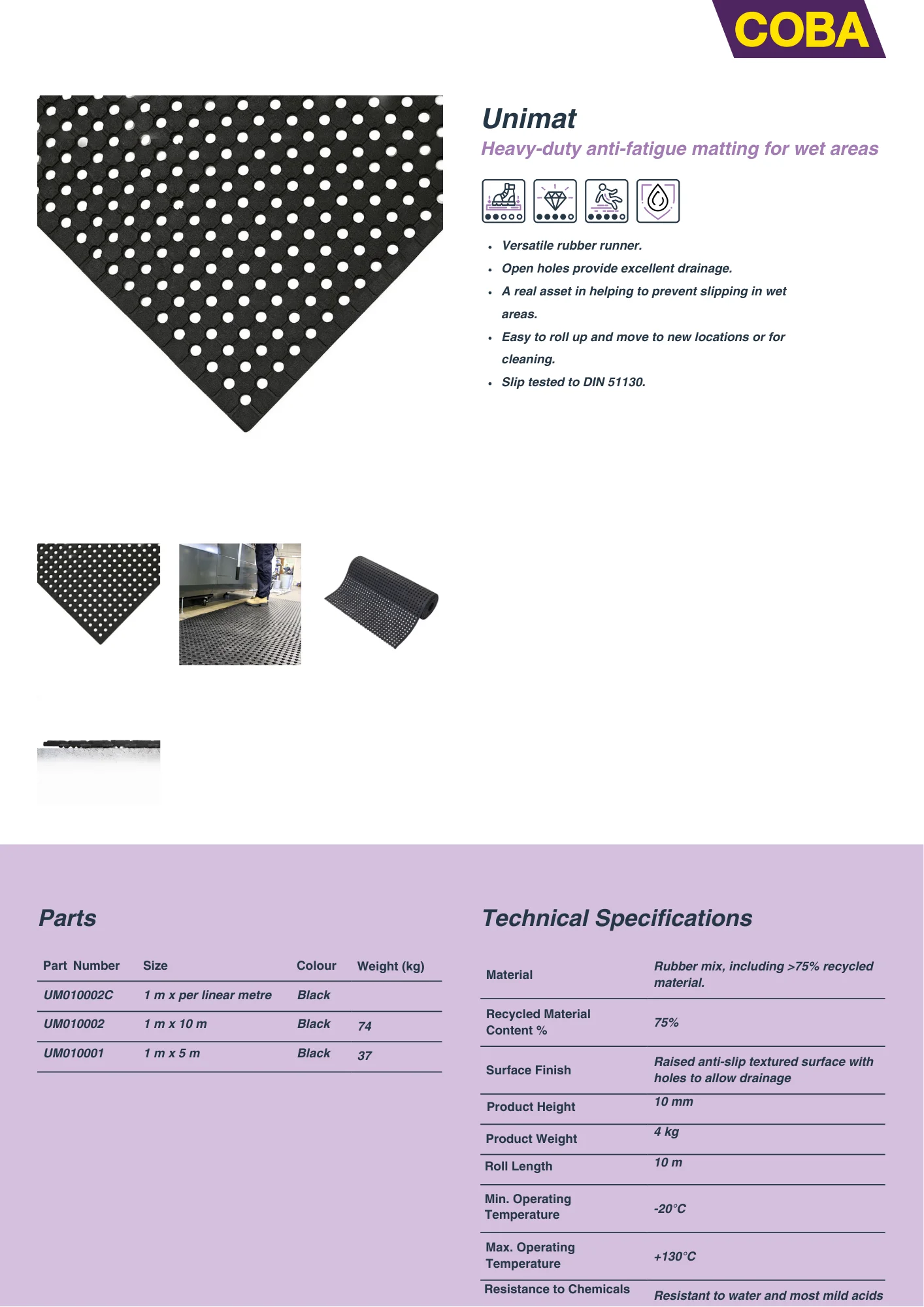 Specification Sheet