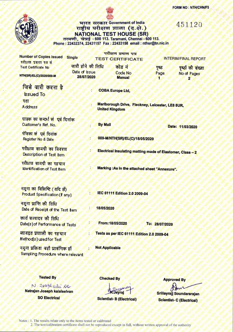 Test Certificate Class 2