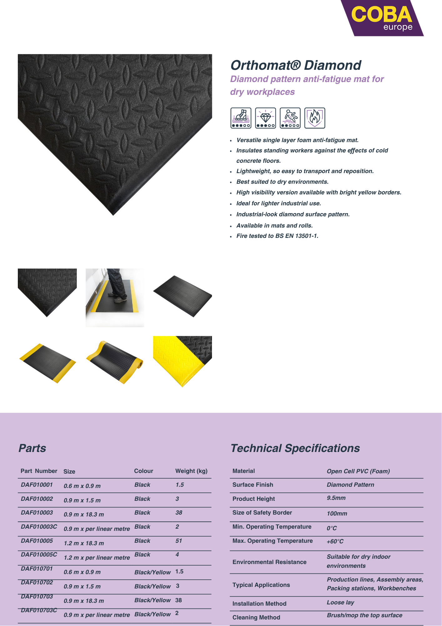 Specification Sheet