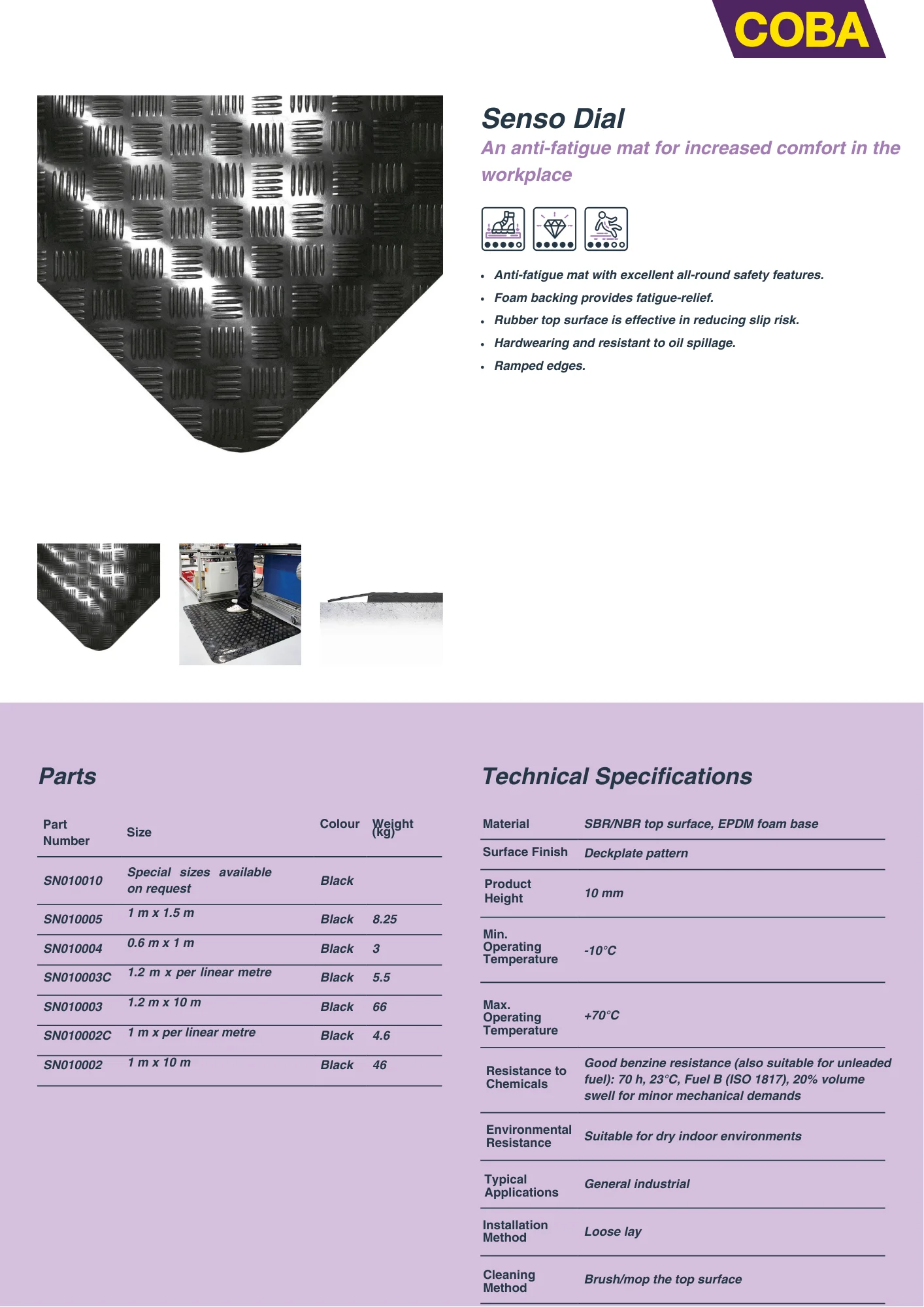 Specification Sheet