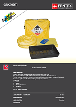50L Chemical Spill Kit in Shoulder Bag + Drip Tray