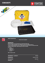 50L Oil Spill Kit in Shoulder Bag + Drip Tray