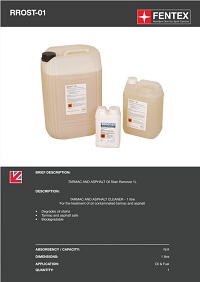 tarmac and asphalt oil stain remover (rrost)