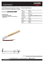 Levante 2.2kW Quartz Heater Replacement Lamp