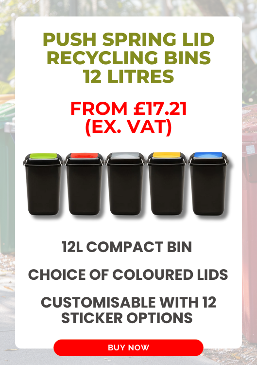 Push Spring Lid Recycling Bins