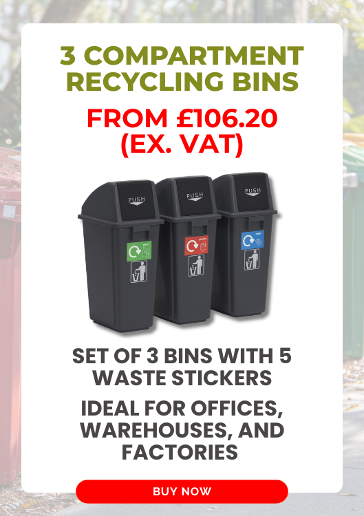 3 Compartment Recycling Bins