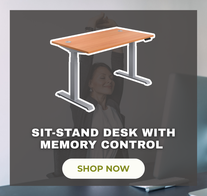 TC Office Economy Sit-Stand Desk with Memory Control
