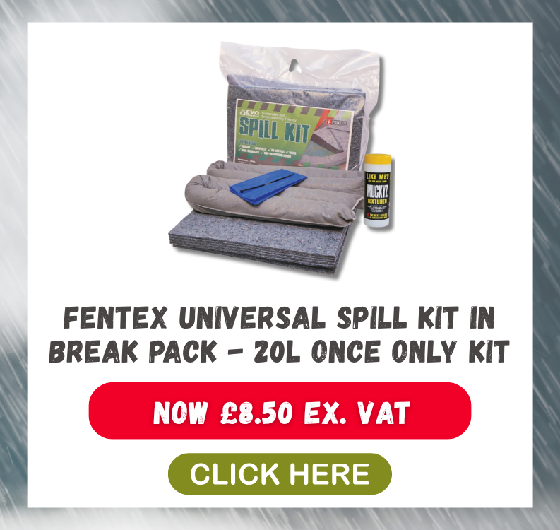 Fentex Universal Spill Kit 20L Once-Only Break Pack