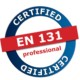 Aluminium Wide Step ladders + PALP02Z + Certified to EN 131 professional